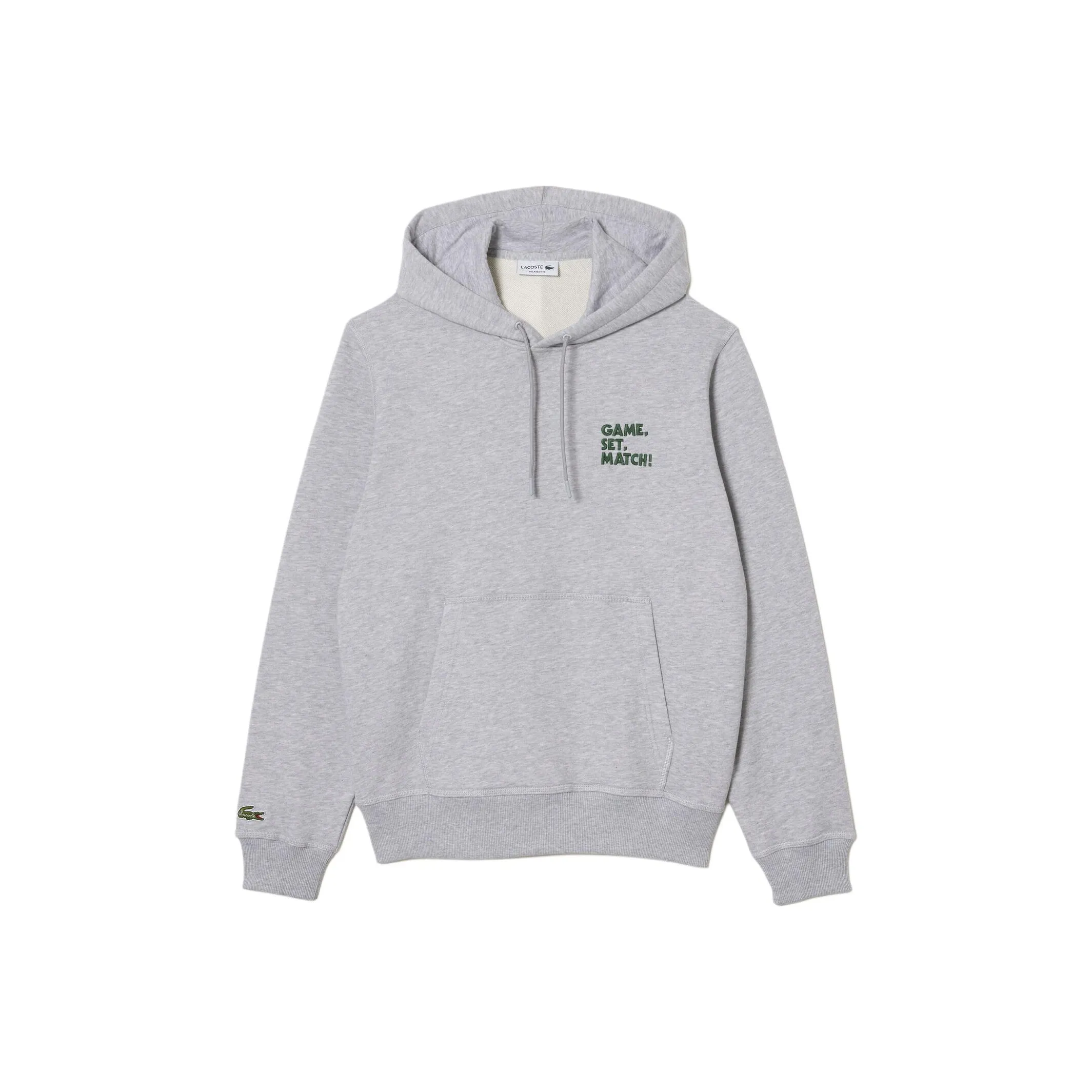 LACOSTE Slogan print Cotton Hoodie