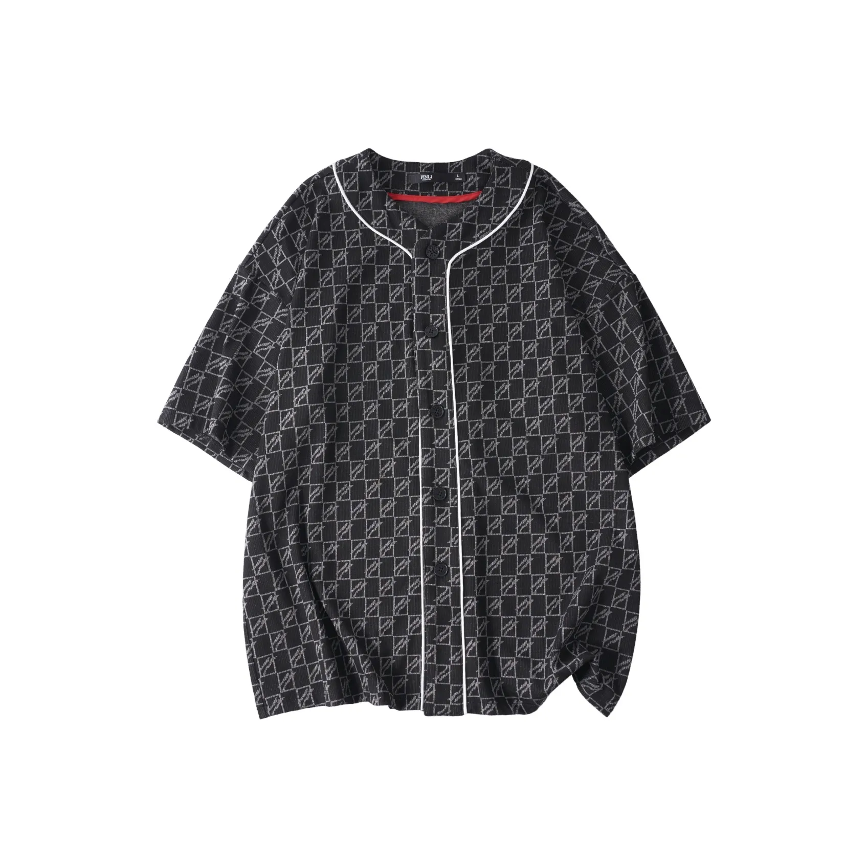 PINLI Мужские черные рубашки