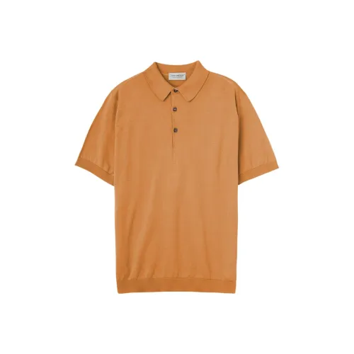 JOHN SMEDLEY Апельсин Мужское Поло
