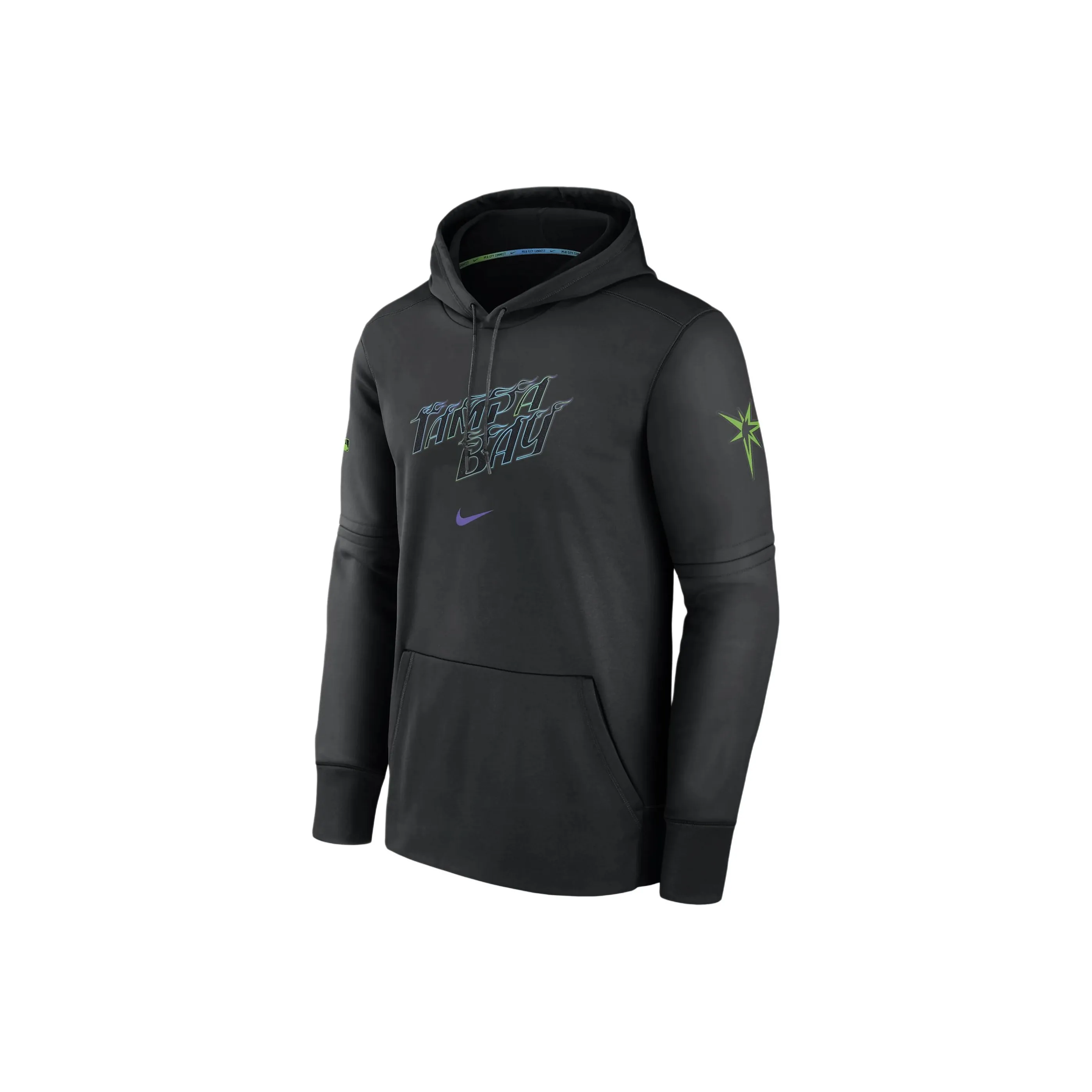 Nike Tampa Bay Rays City Connect Practice Men's Nike Therma Mlb Pullover Hoodie