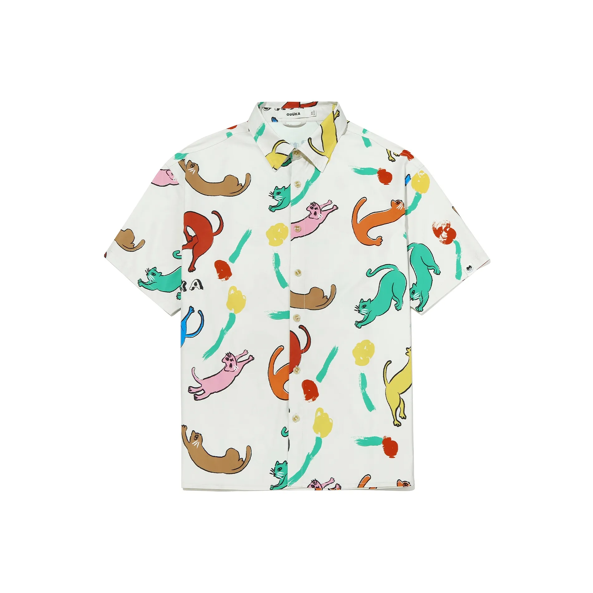 Guuka Short Sleeved Shirt Unisex White