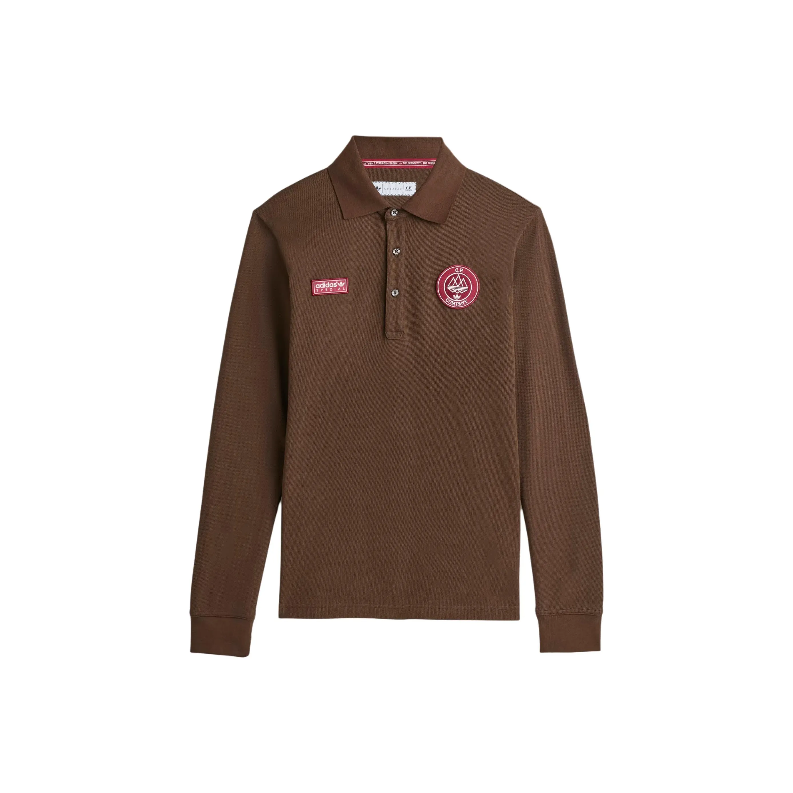 Adidas Originals x C.P. Company Поло Унисекс Коричневый