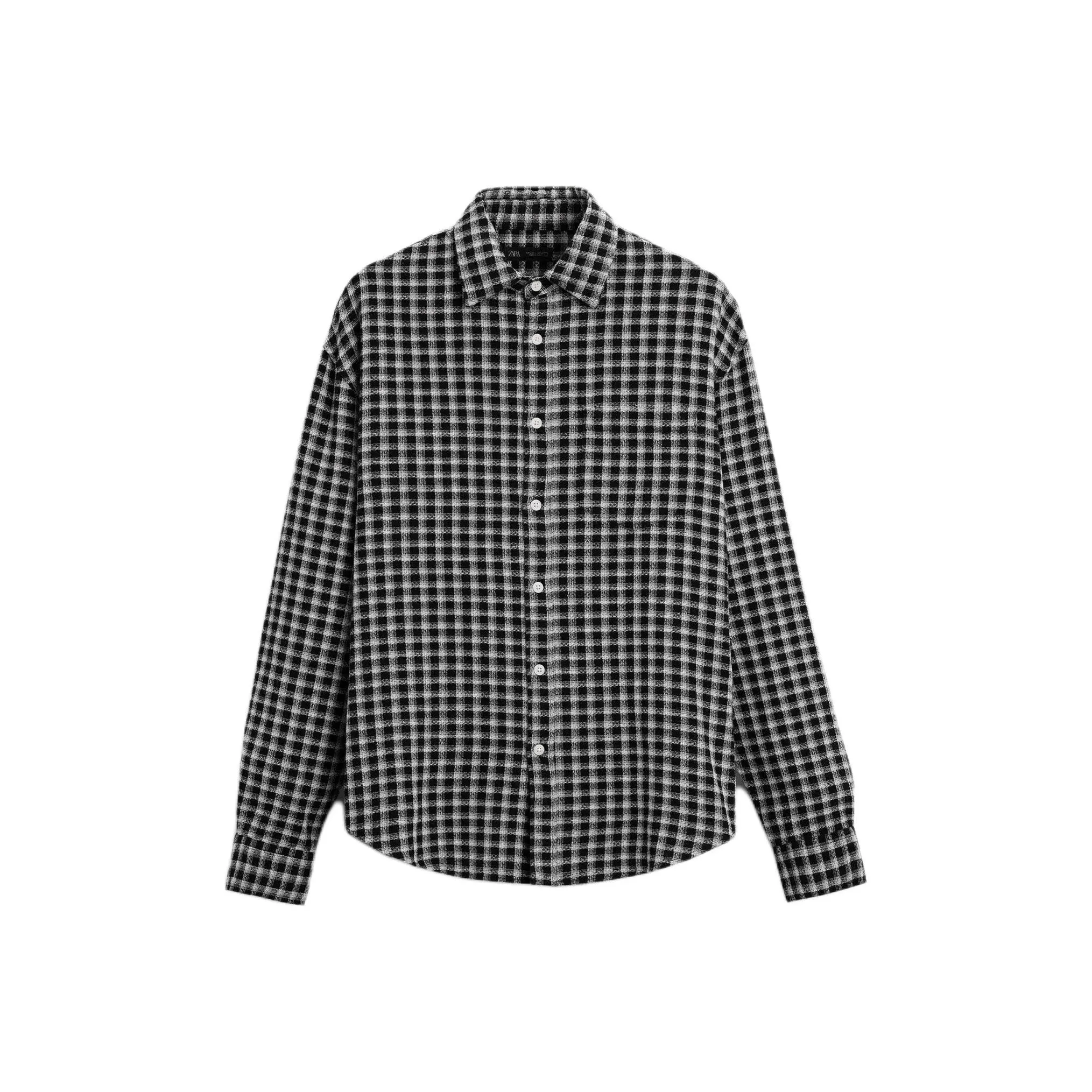 ZARA Мужские черные рубашки