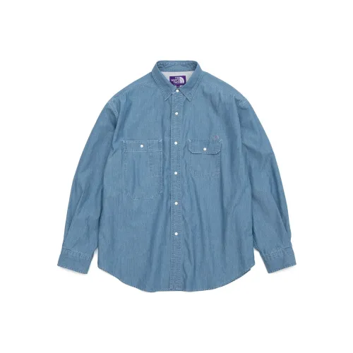 THE NORTH FACE PURPLE LABEL Индиго Мужские Рубашки