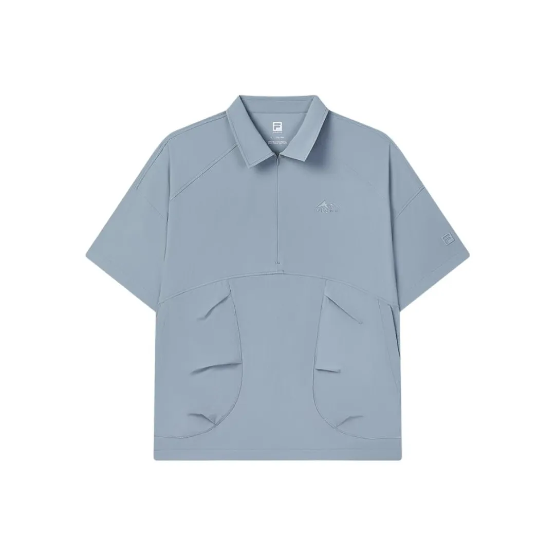 FILA Fitness Series Polo Shirt Men's Storage Mist Blue