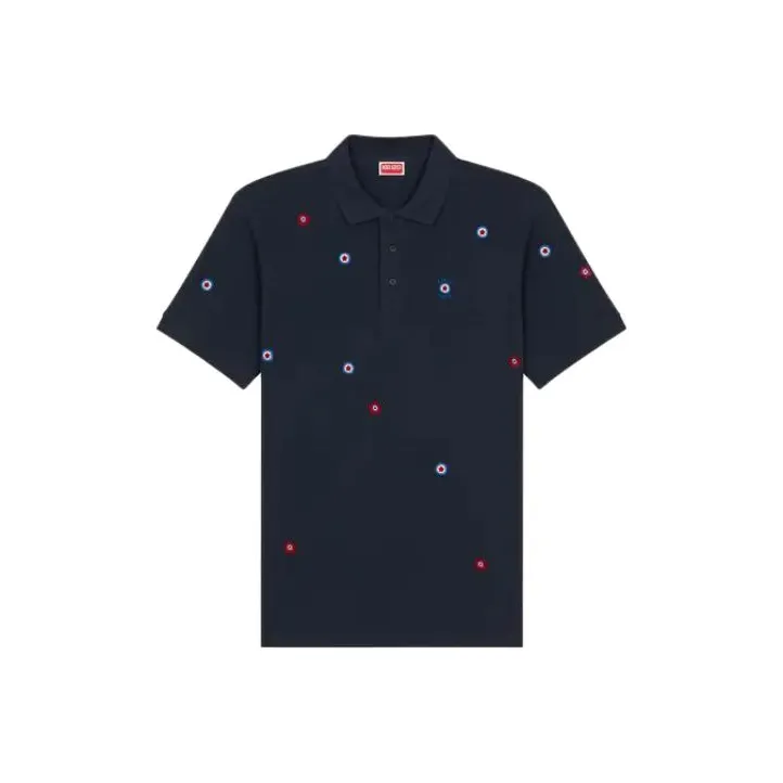KENZO Target Embroidered Short Sleeved Polo Shirt