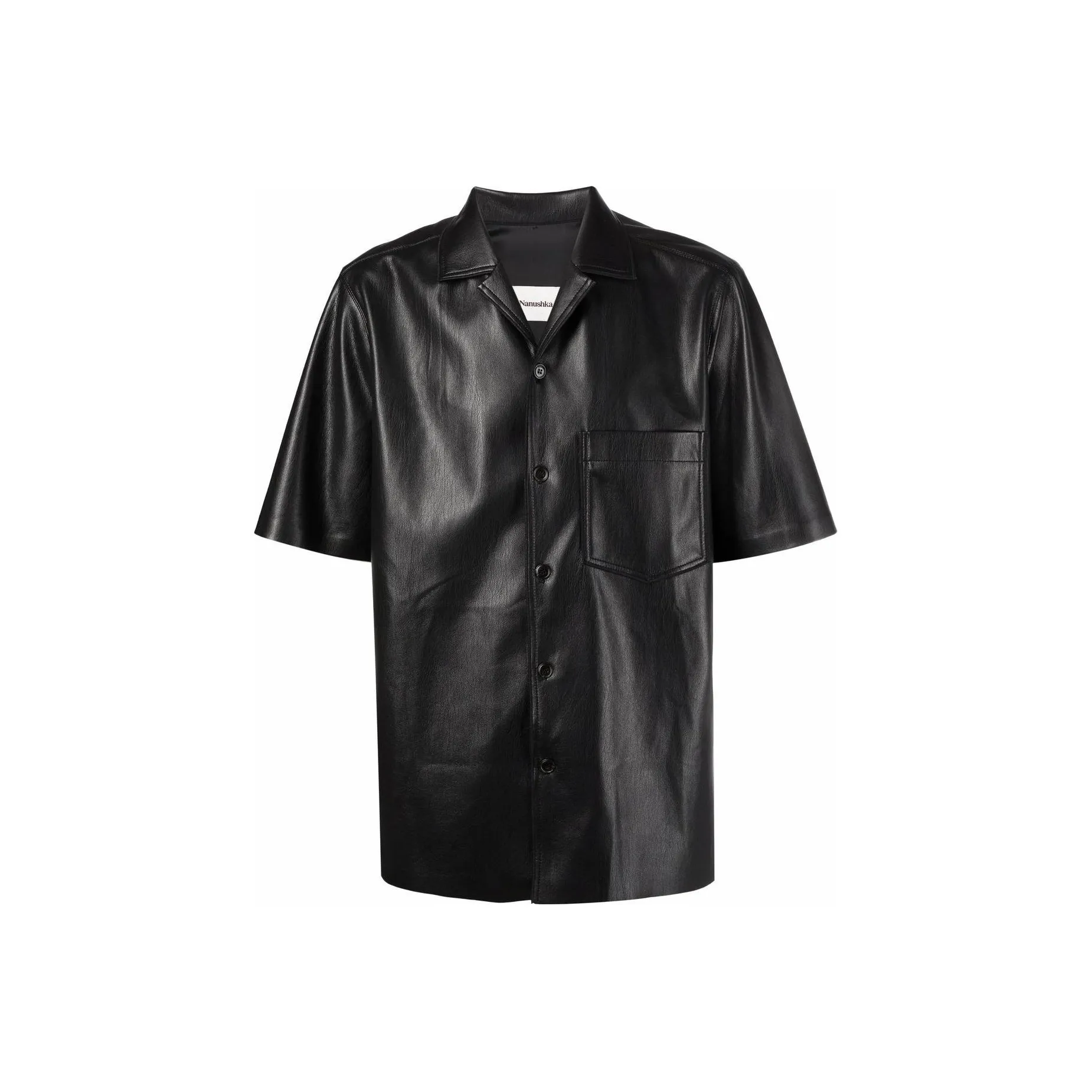 NANUSHKA Camp Faux leather Shirt