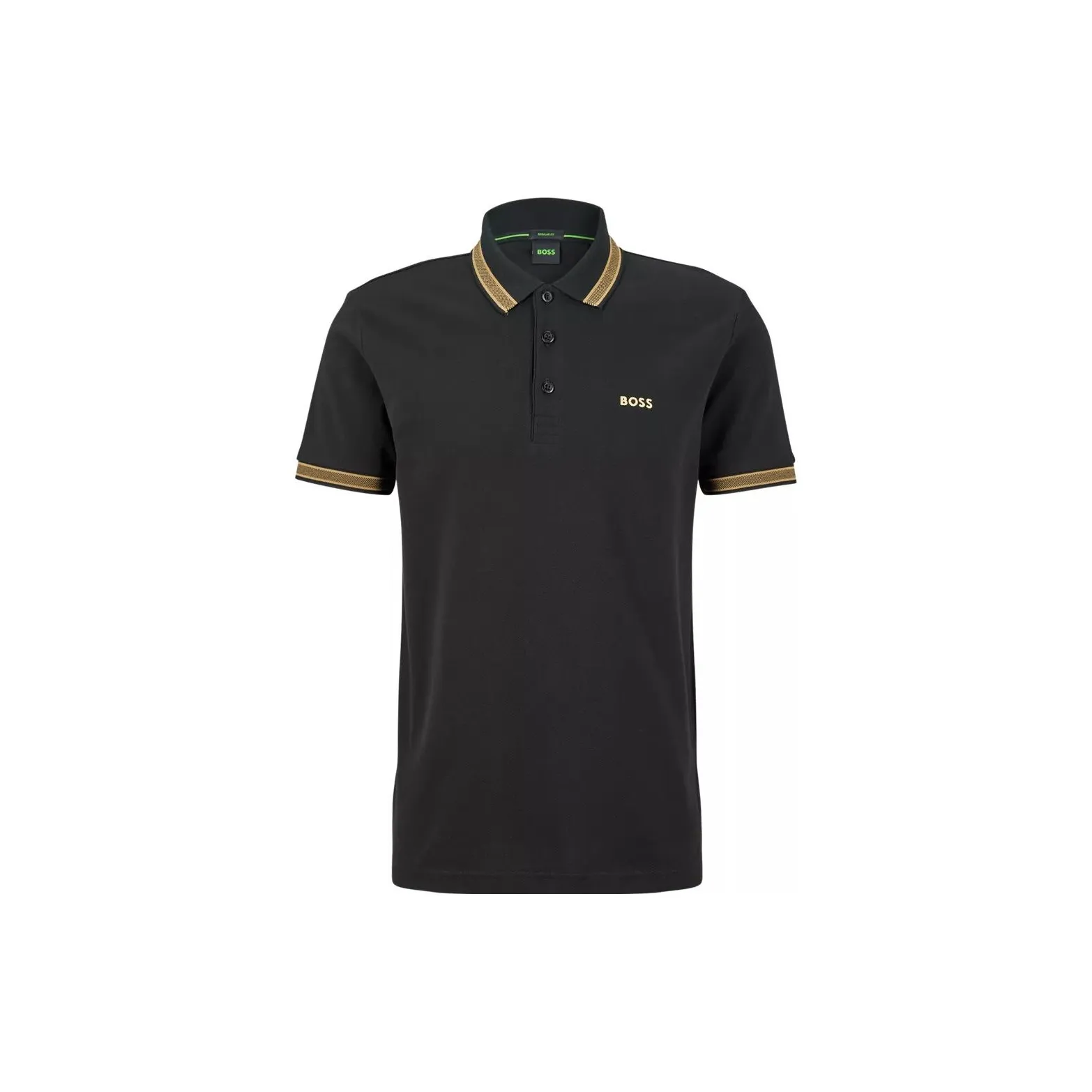 HUGO BOSS Polo Shirts Men's Gold Black