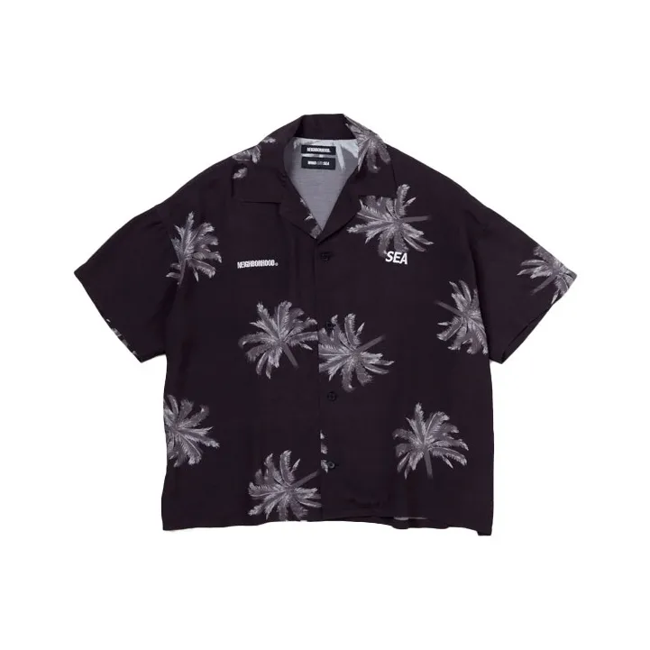 NEIGHBORHOOD X Wind And Sea Hawaiian Shirt