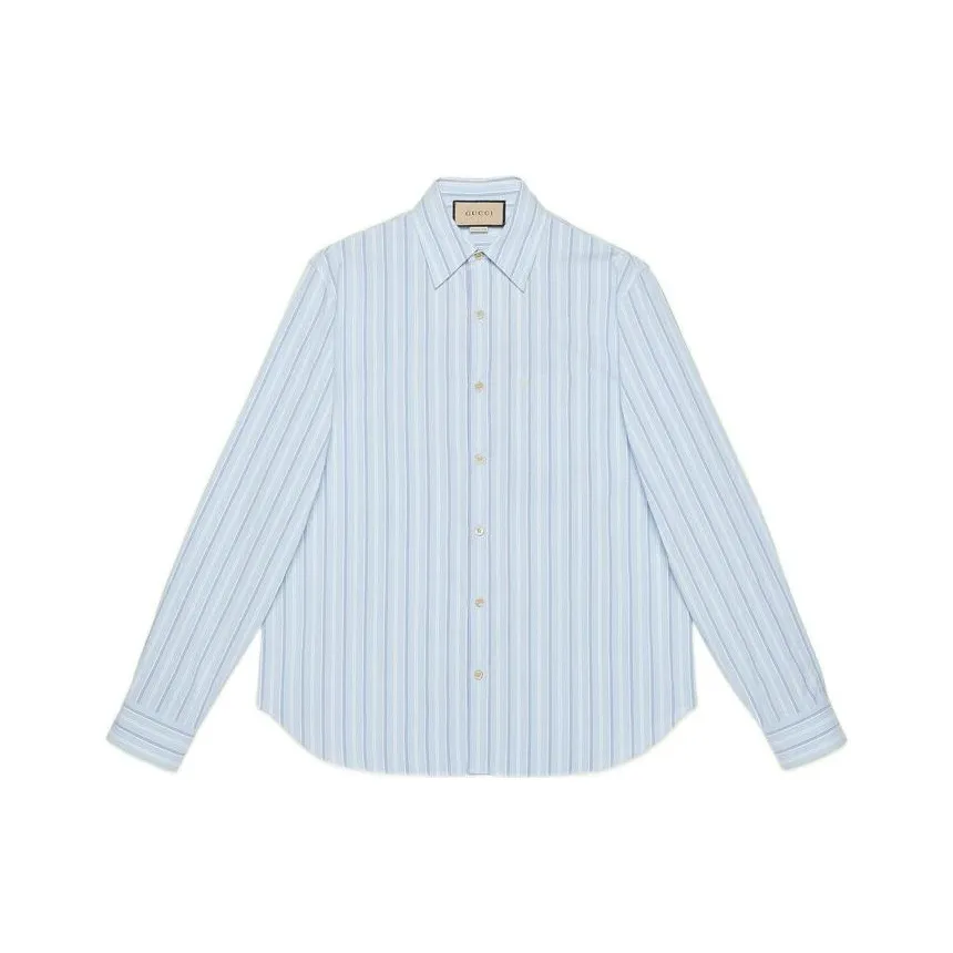 GUCCI Striped Cotton Shirt
