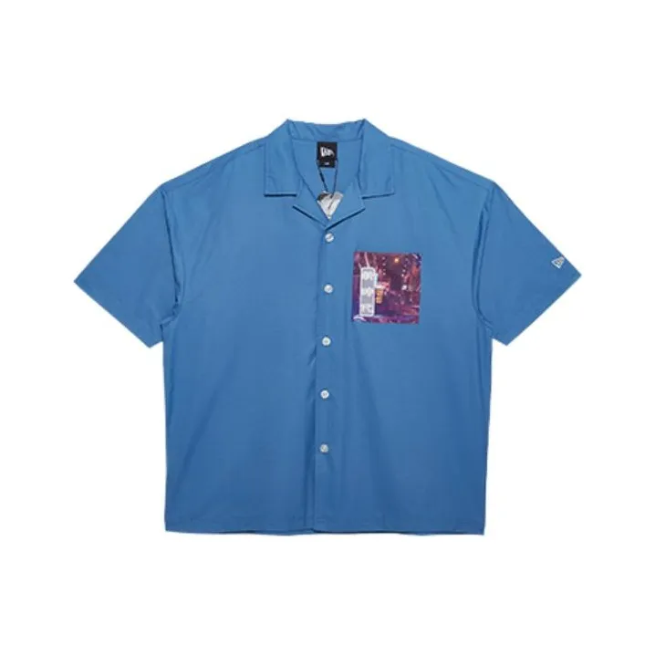 New Era Синий Унисекс Рубашки