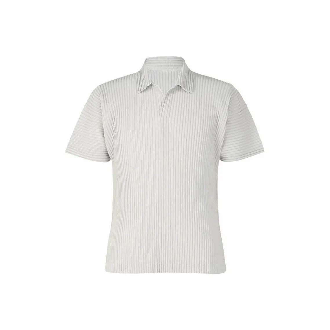 Homme Plissé Issey Miyake SS23 Поло Мужское Серое