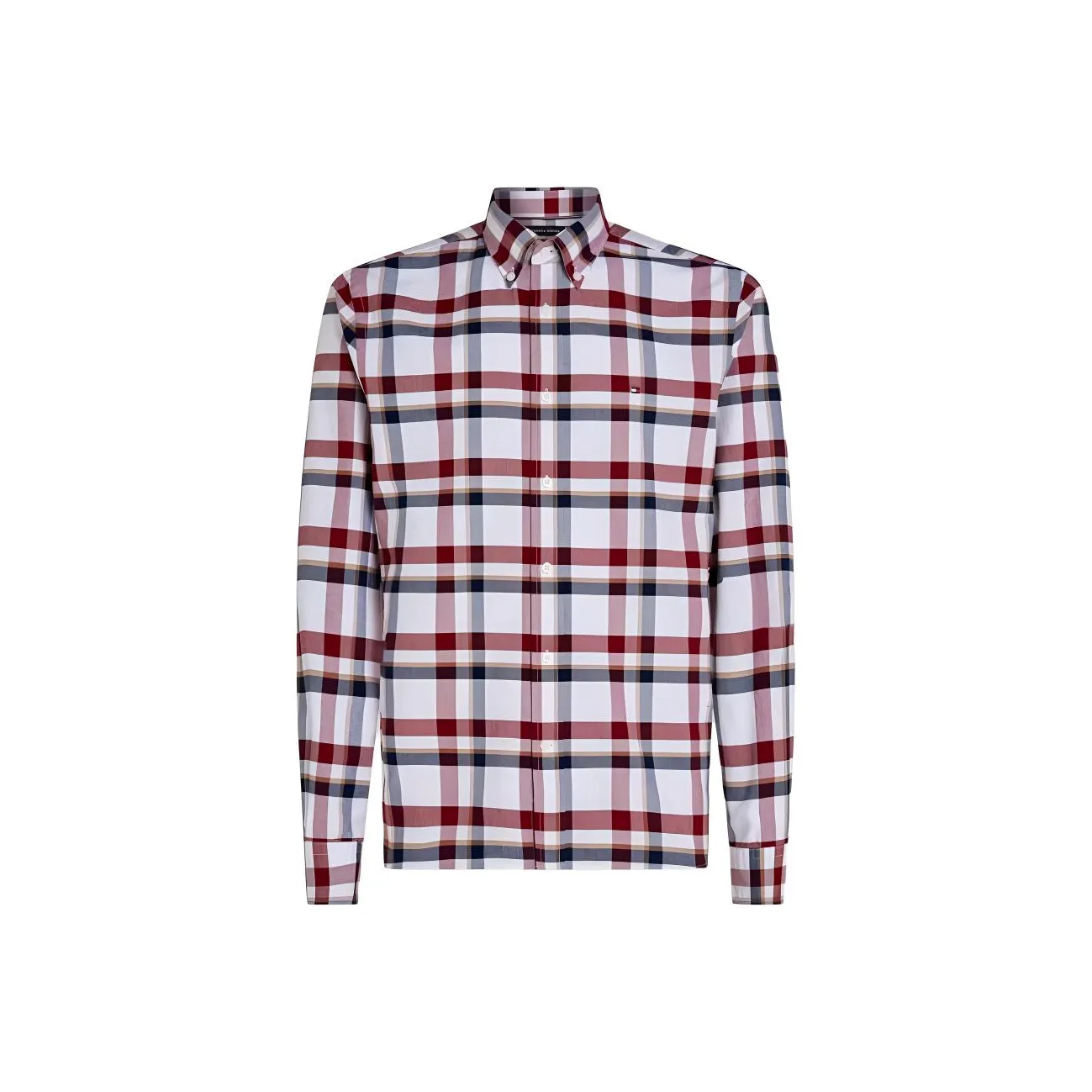 Tommy Hilfiger Рубашка Мужская Рубиново-Красная