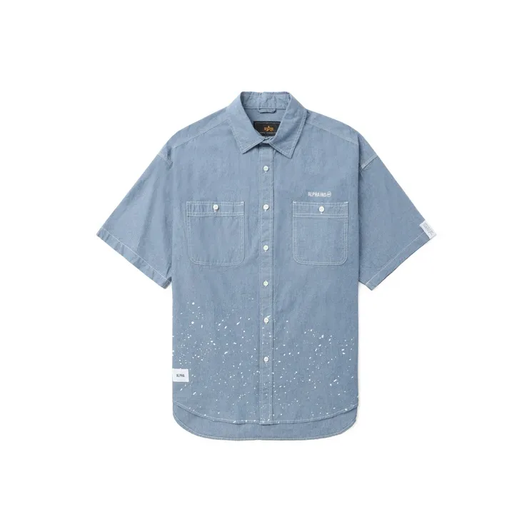 Alpha Industries Рубашка Унисекс Blue