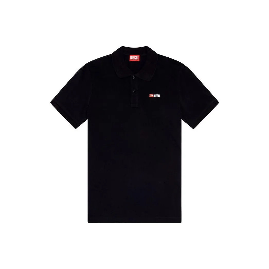 DIESEL Мужская поло рубашка черного цвета