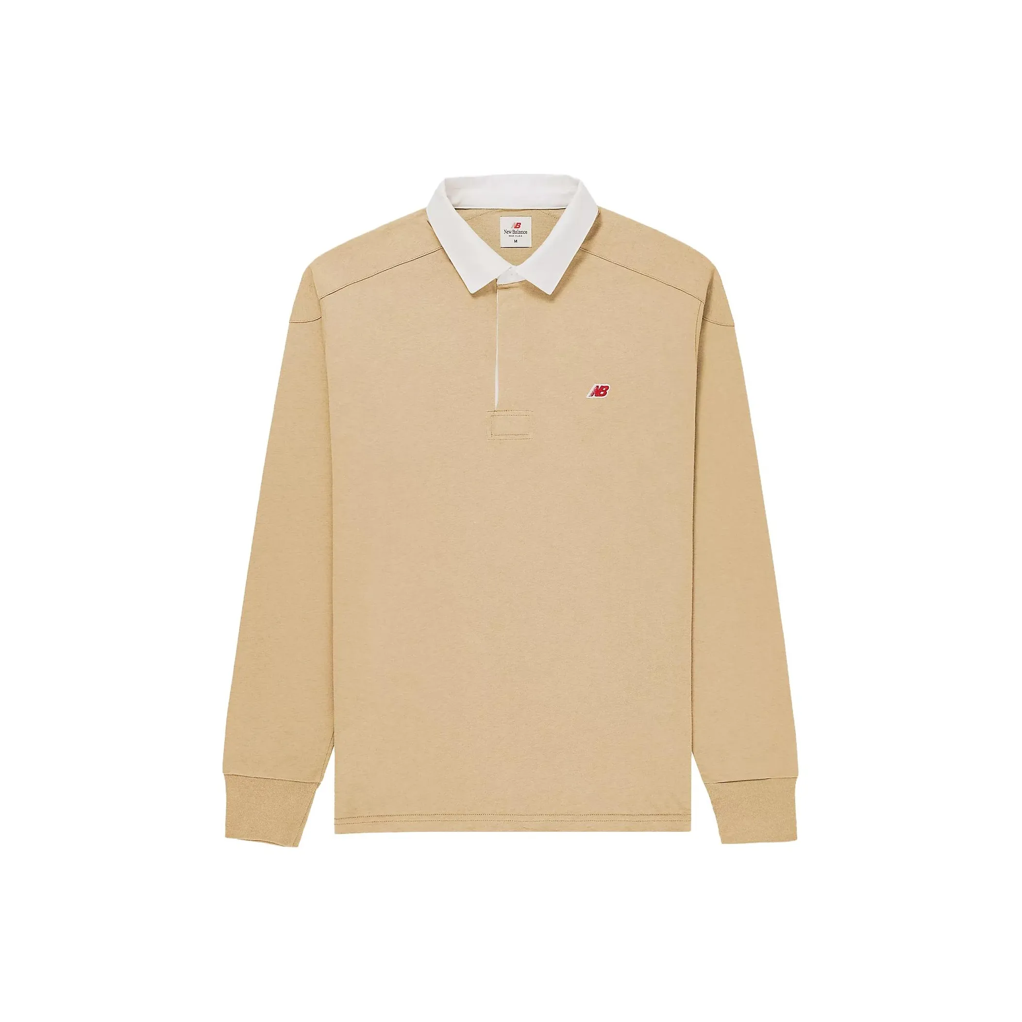 New Balance Long Sleeve Polo Shirt Unisex Beige