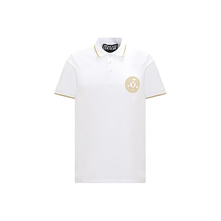 VERSACE JEANS COUTURE SS23 Поло Мужское Белое