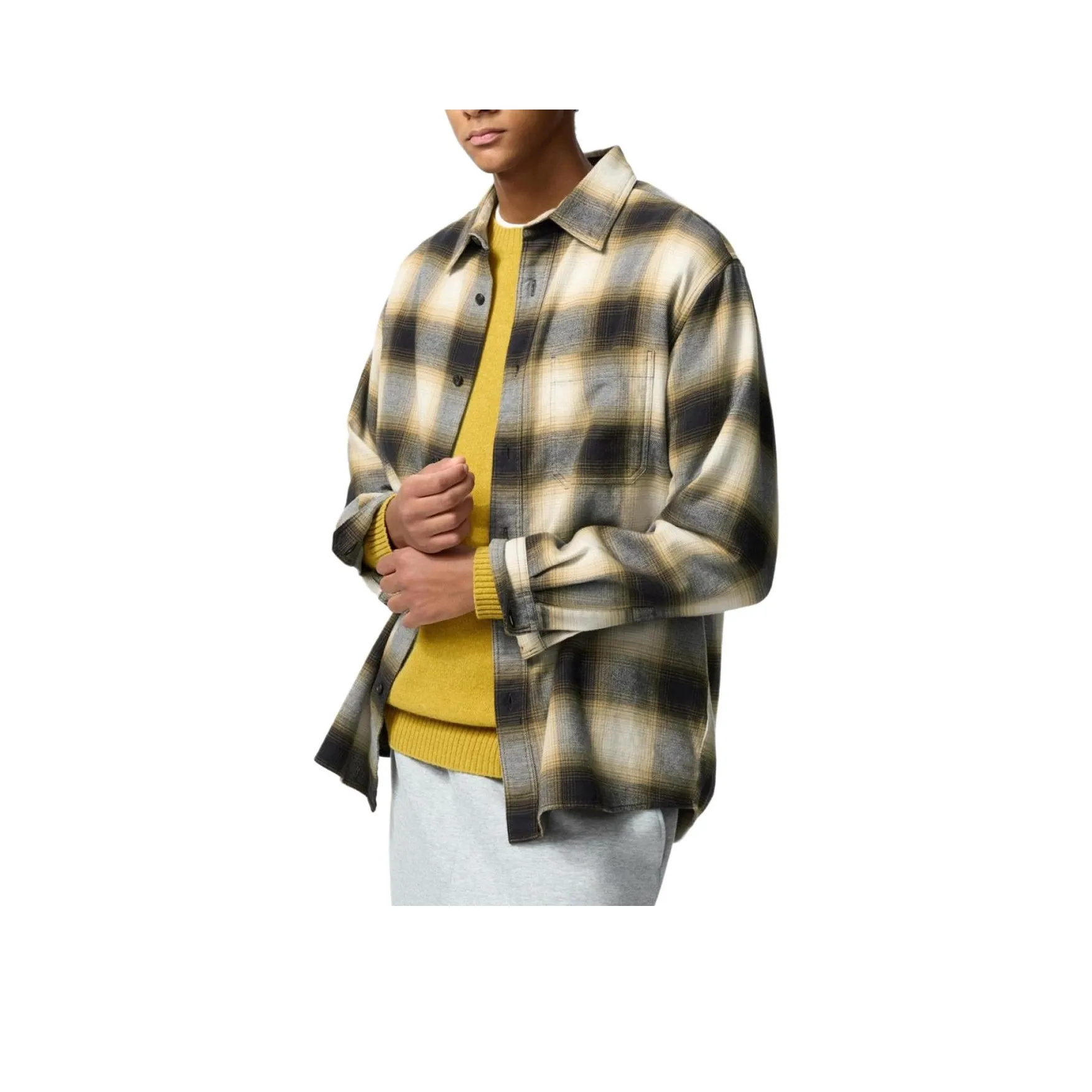UNIQLO Shirts Unisex Apricot Yellow