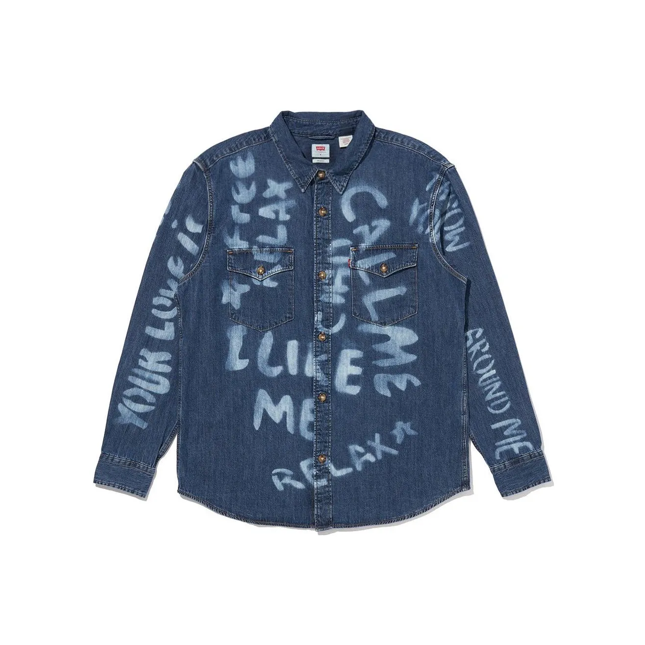 Levis Shirts Men's Indigo Blue