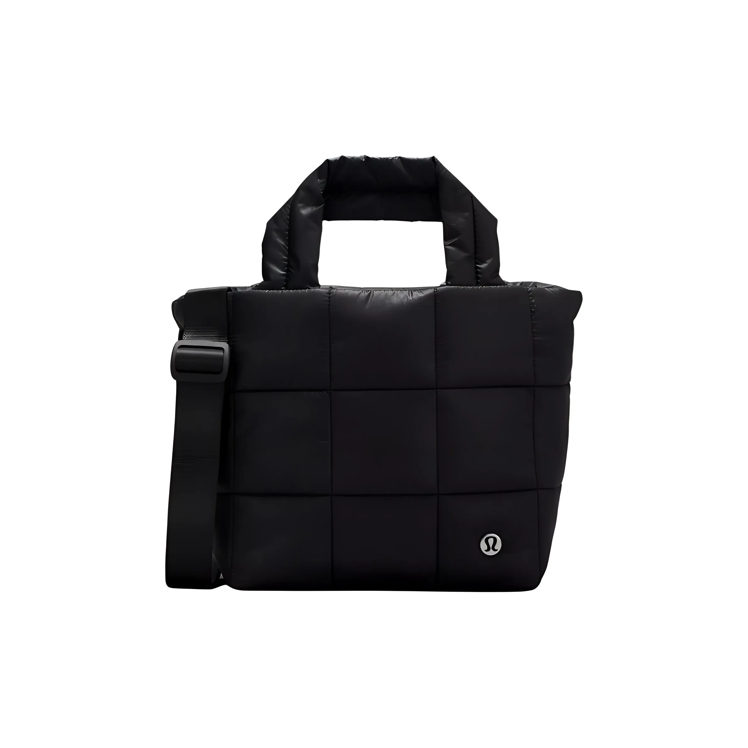 Lululemon Quilted green Tote Bag Shopping Bag Shoulder Bag Handbag Regular Women's Black