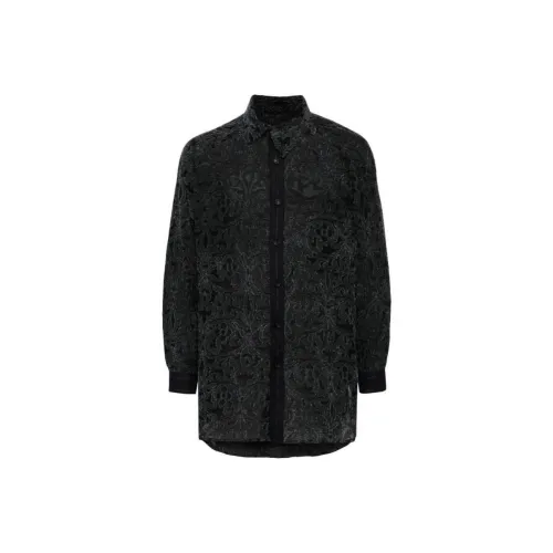 Yohji Yamamoto Pour Homme Черные Мужские Рубашки