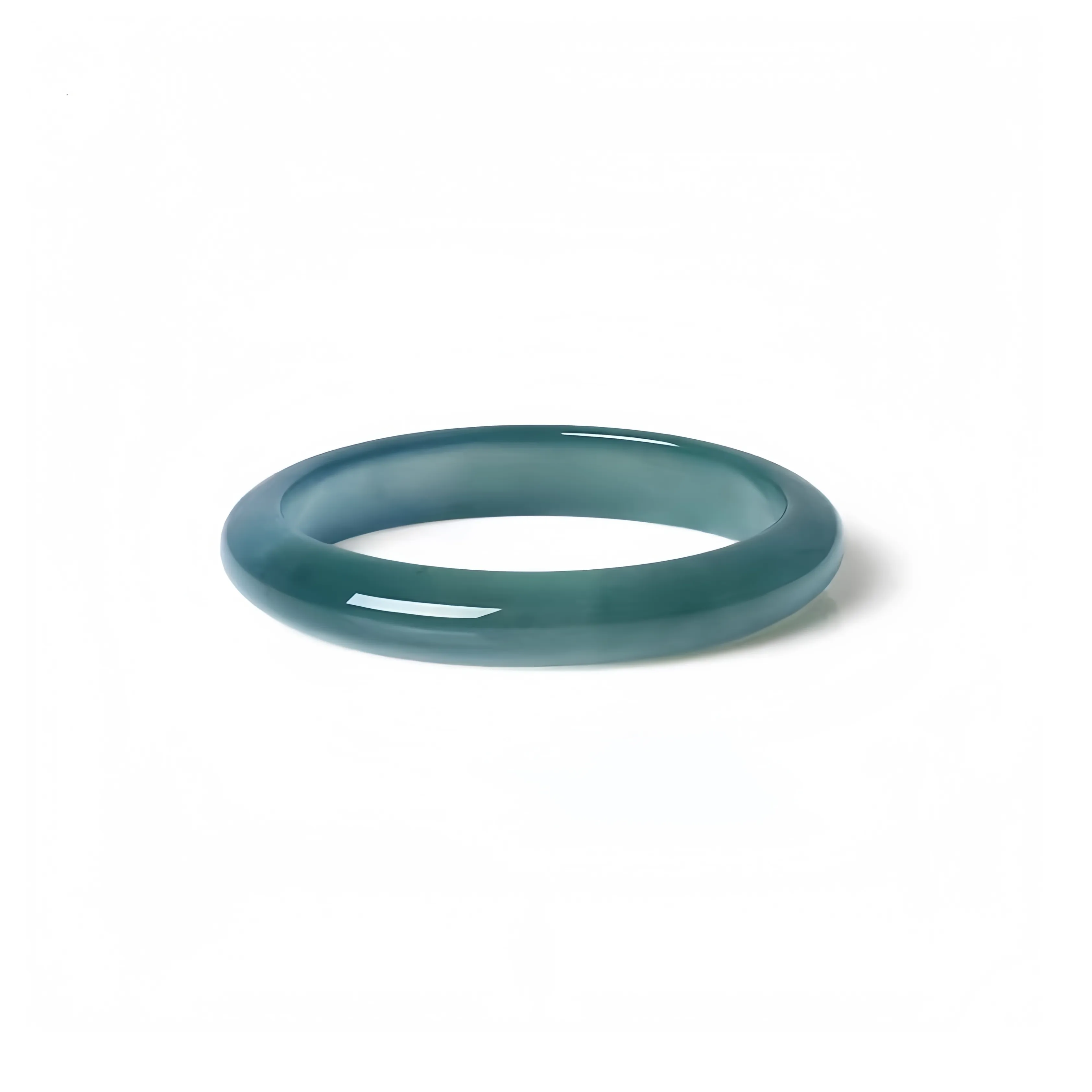 Lingxiang Yurun Ice Glutinous Jadeite Rings Unisex