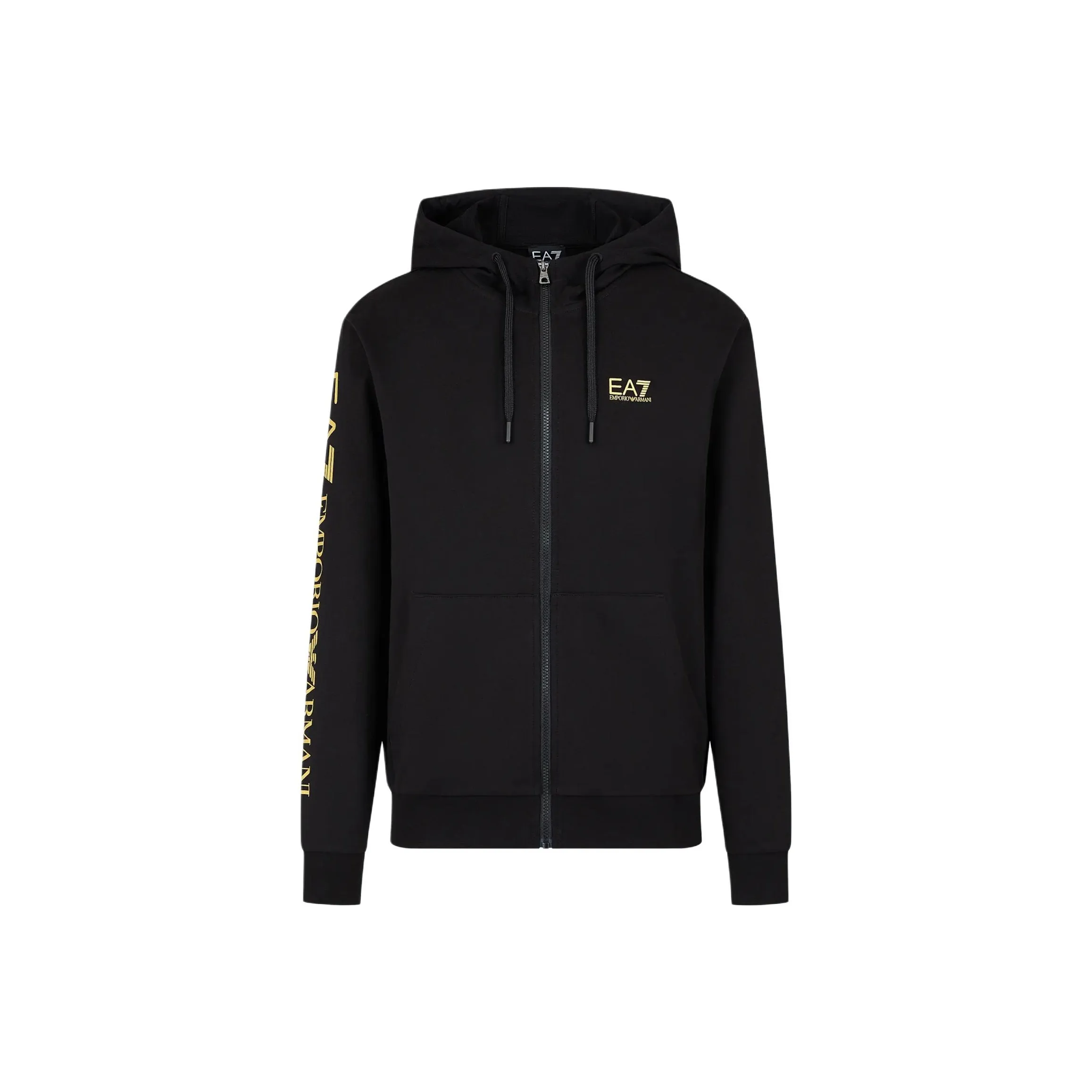 EMPORIO ARMANI EA7 SS24 Толстовка Мужской Черный