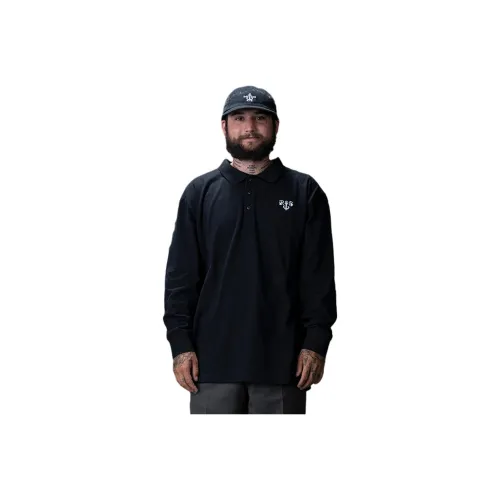 Dickies Трикотажная ткань Черный Мужское Поло
