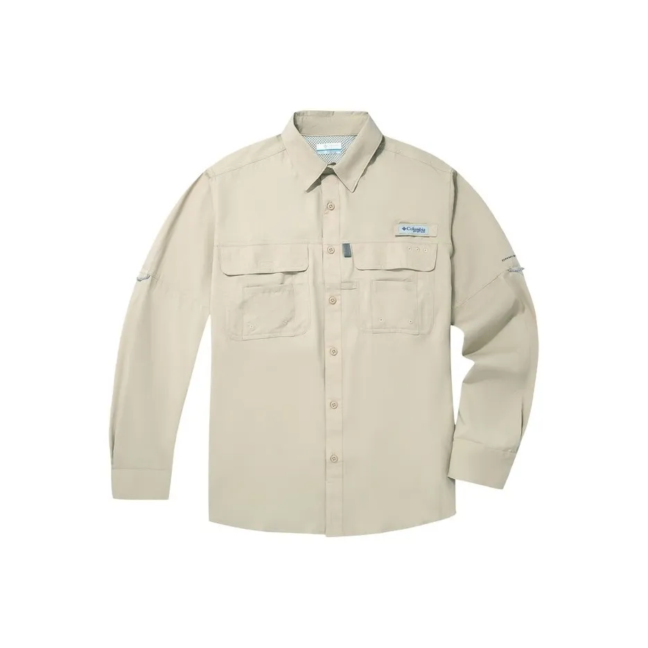 Коллаборация Columbia PFG Хаки Мужские Рубашки