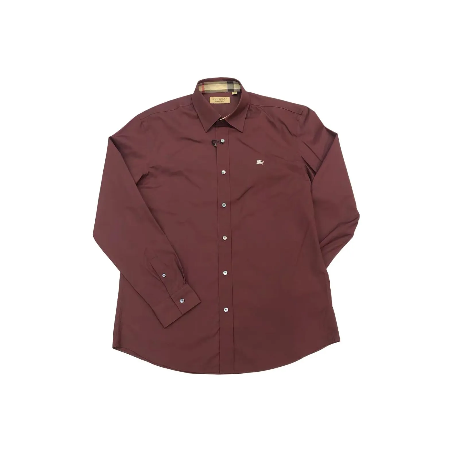 Burberry Shirts Men's Burgundy