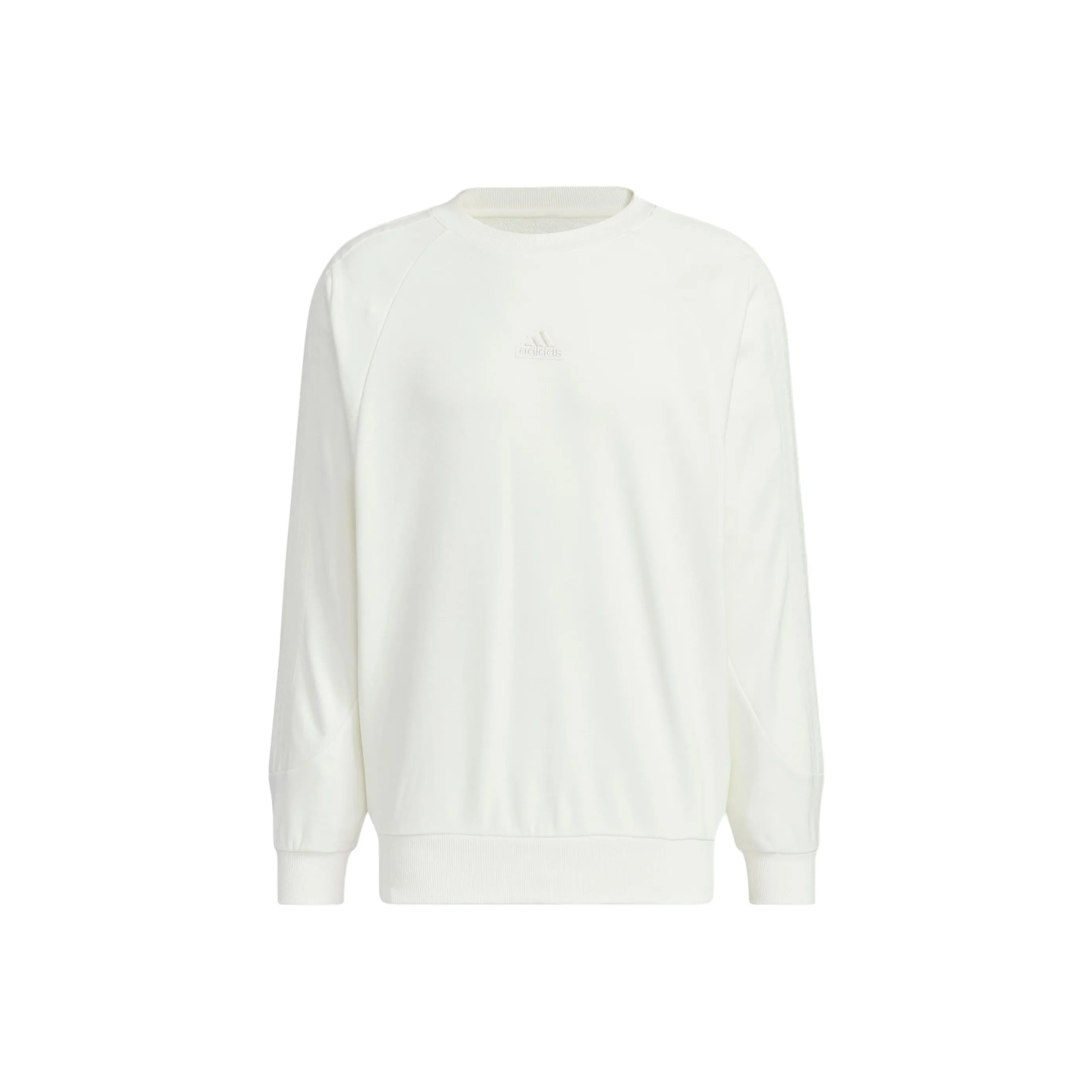 Adidas 3 Stripes Свитшот Мужской Нефритовый Белый