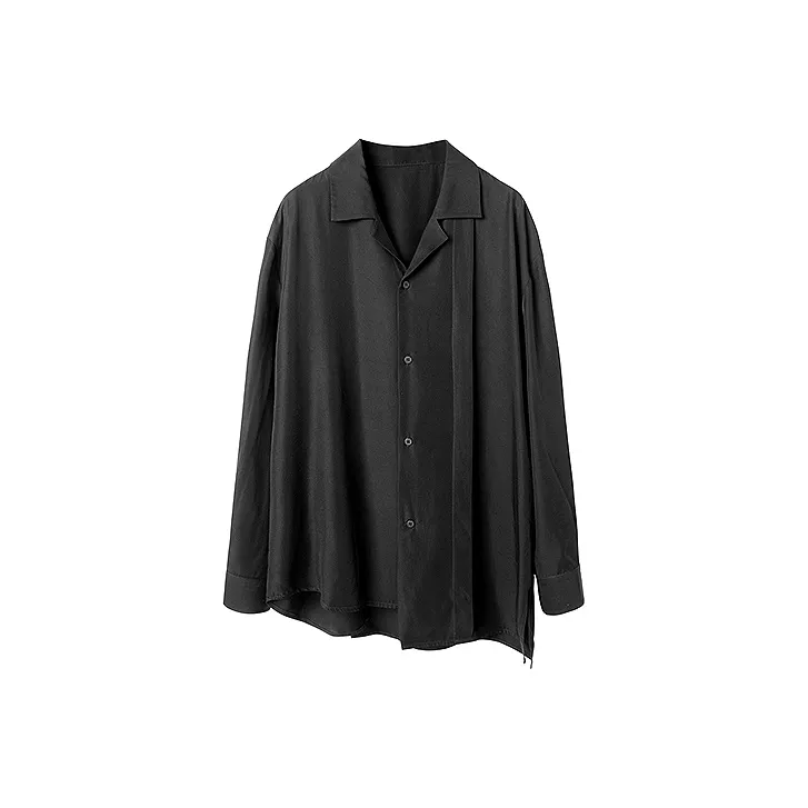 HUANXIANGZHE Черные унисекс рубашки