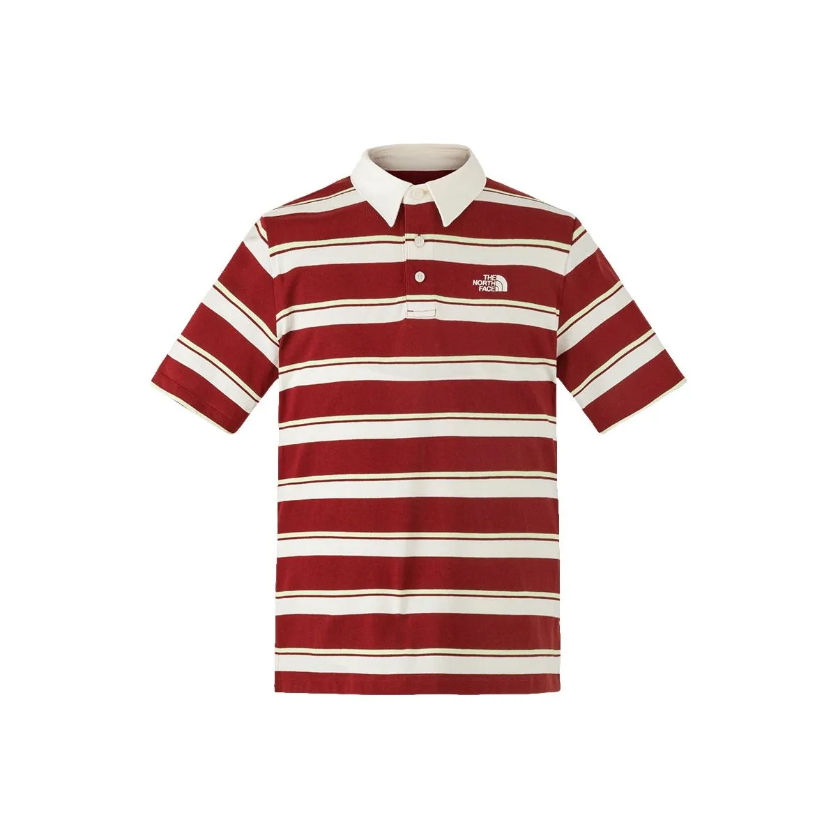 THE NORTH FACE City Outdoor Collection Polo Shirt Men's Red White Stripes