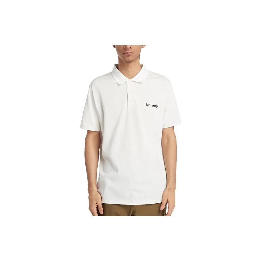 Timberland Polo Shirt Men's Vintage White