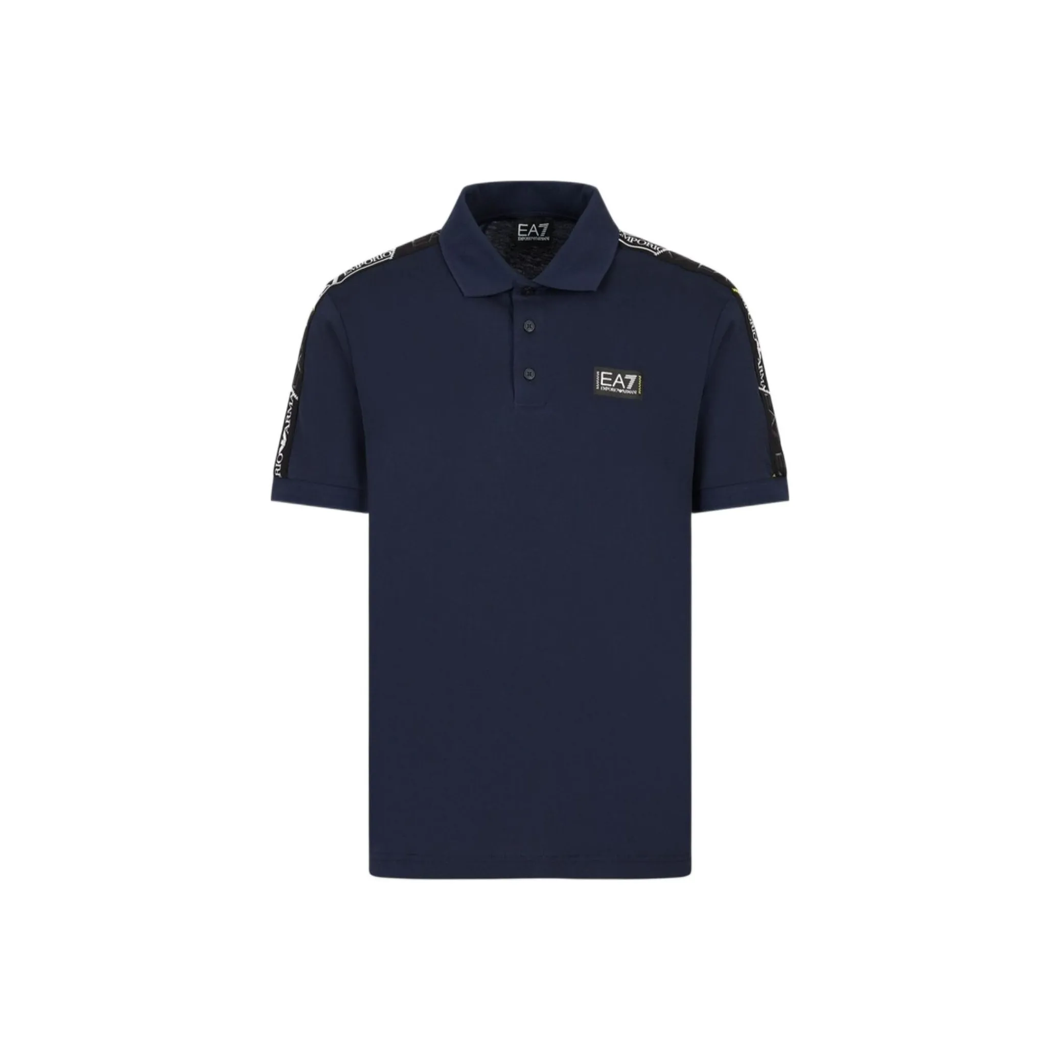 EMPORIO ARMANI EA7 Polo Shirts Men's Marine Blue