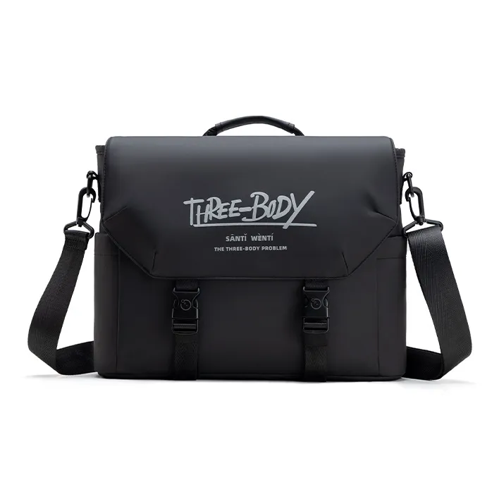 HLA THREE Тело Коллаборация Кожа Membrane Сумка Сумка через плечо Унисекс Черный