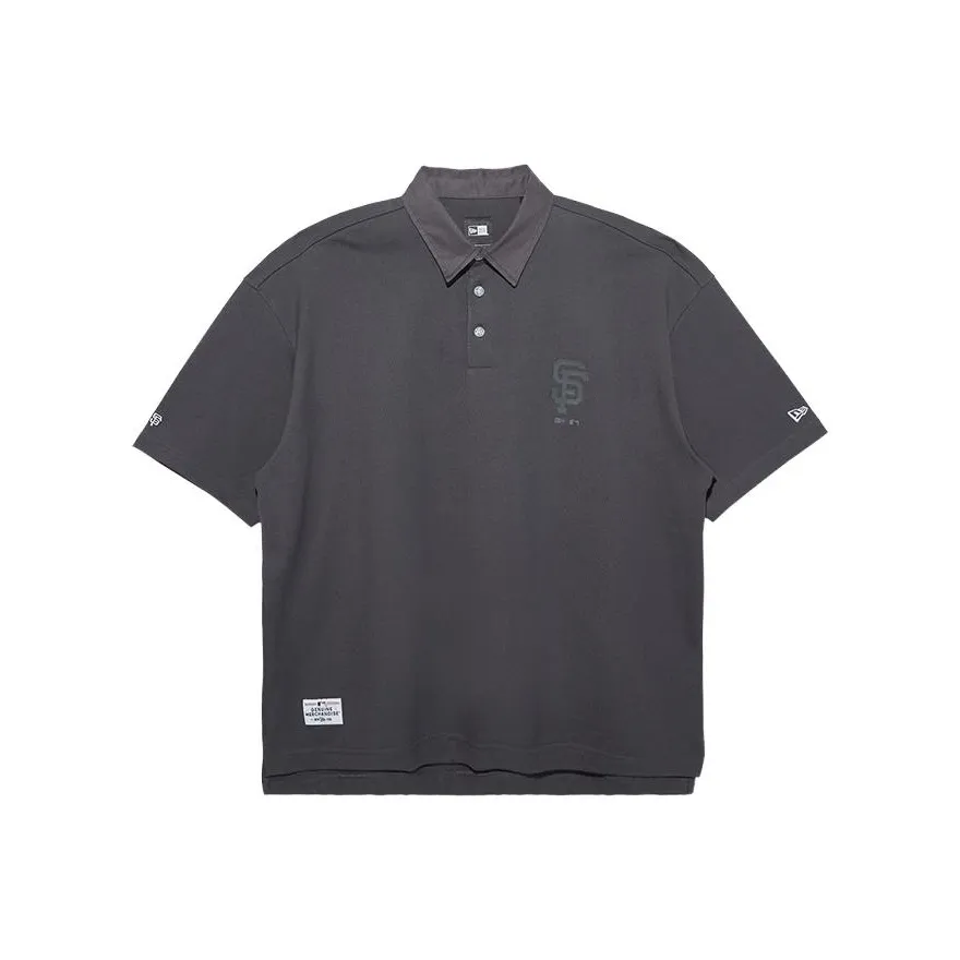 New Era Темно-серая мужская поло