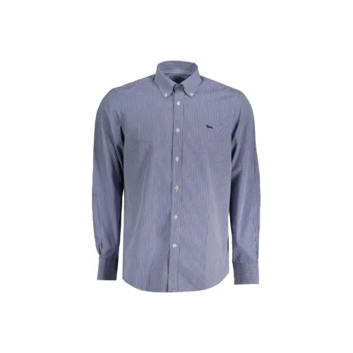 HARMONT&BLAINE Blue Мужские Рубашки