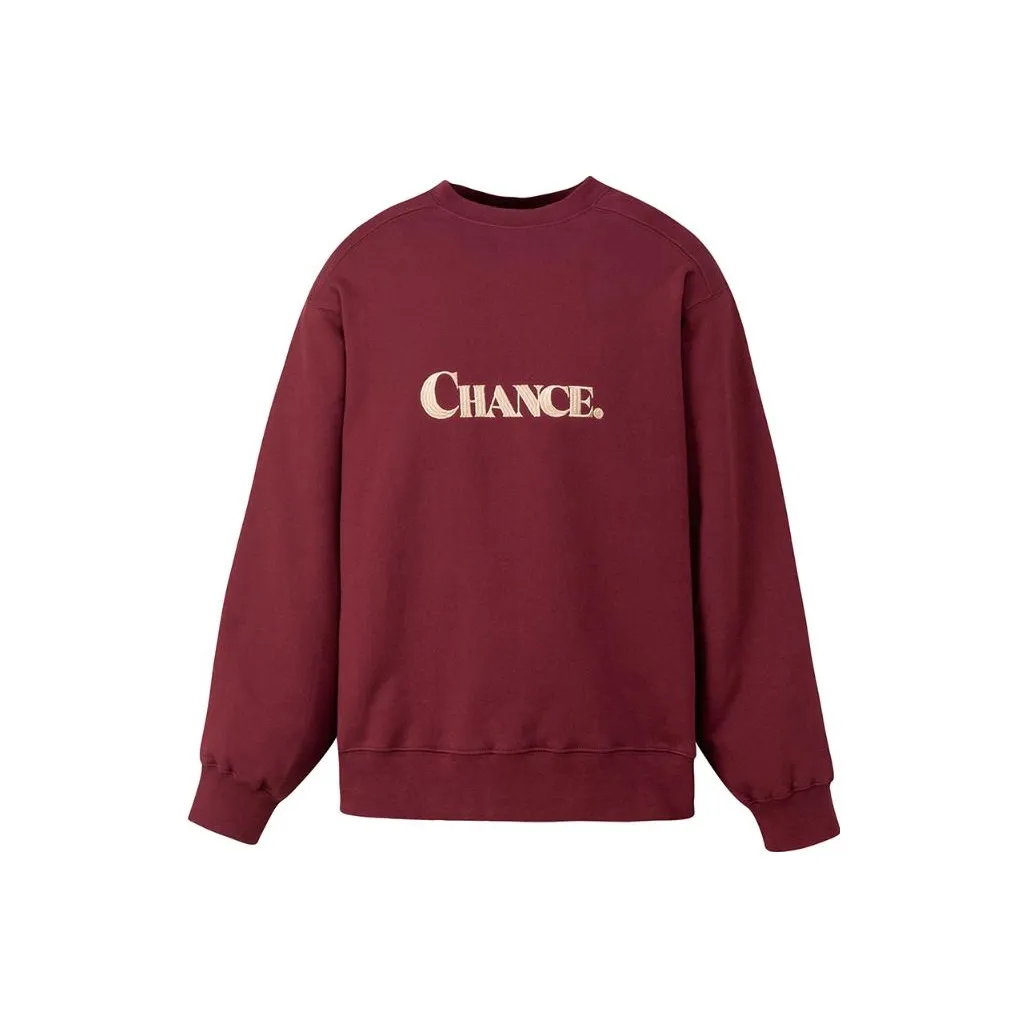 CHANCECHANCE Свитшот Унисекс Красный