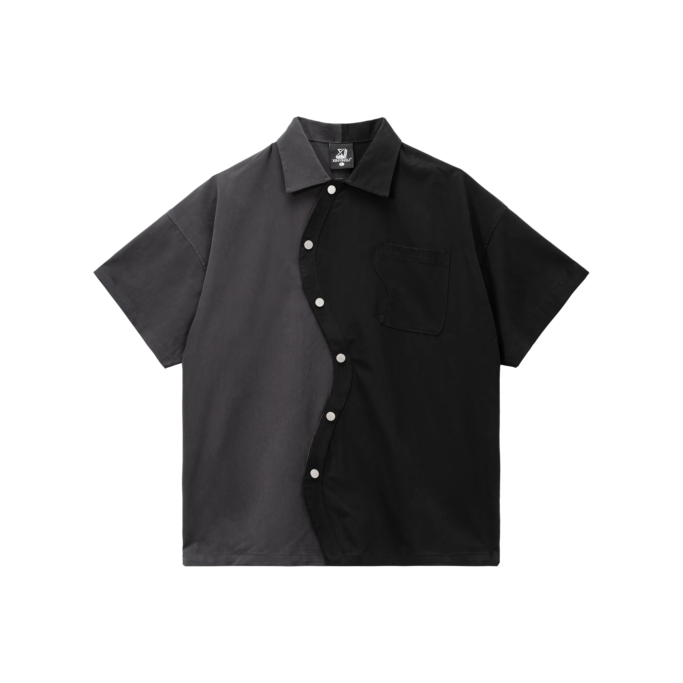 XINYINSU Deconstruction 24SS Shirt Unisex Black