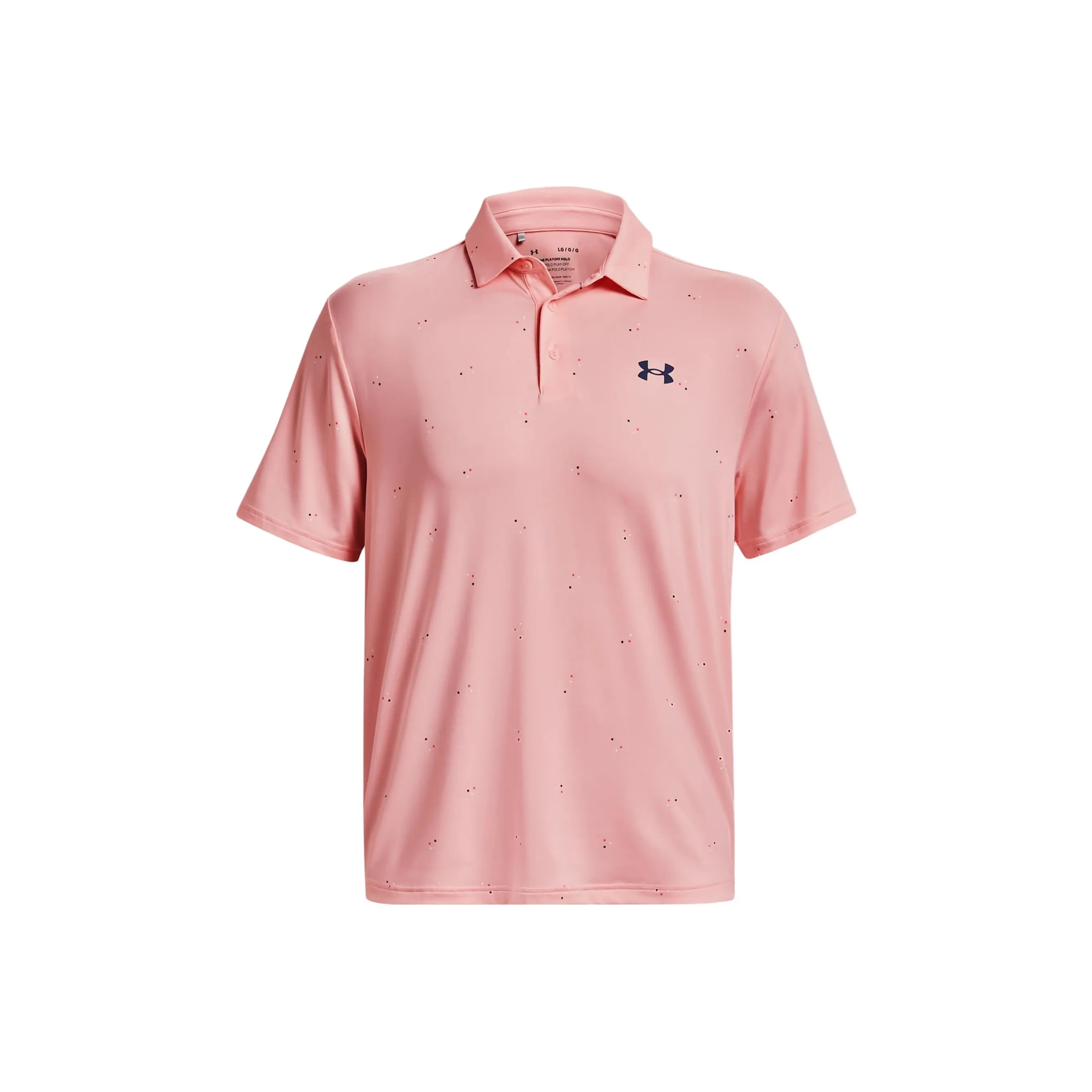 Under Armour Men's Playoff 3.0 Printed Polo Shirt Pink