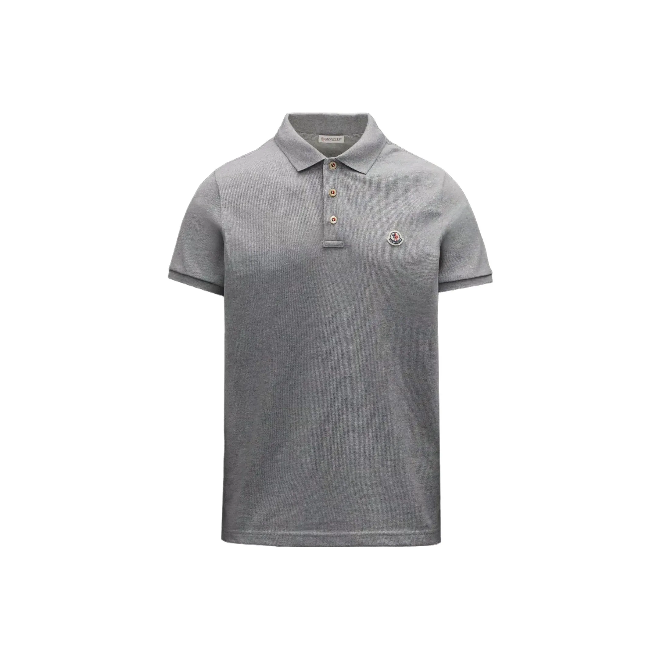 Moncler SS23 Поло Мужское Серое