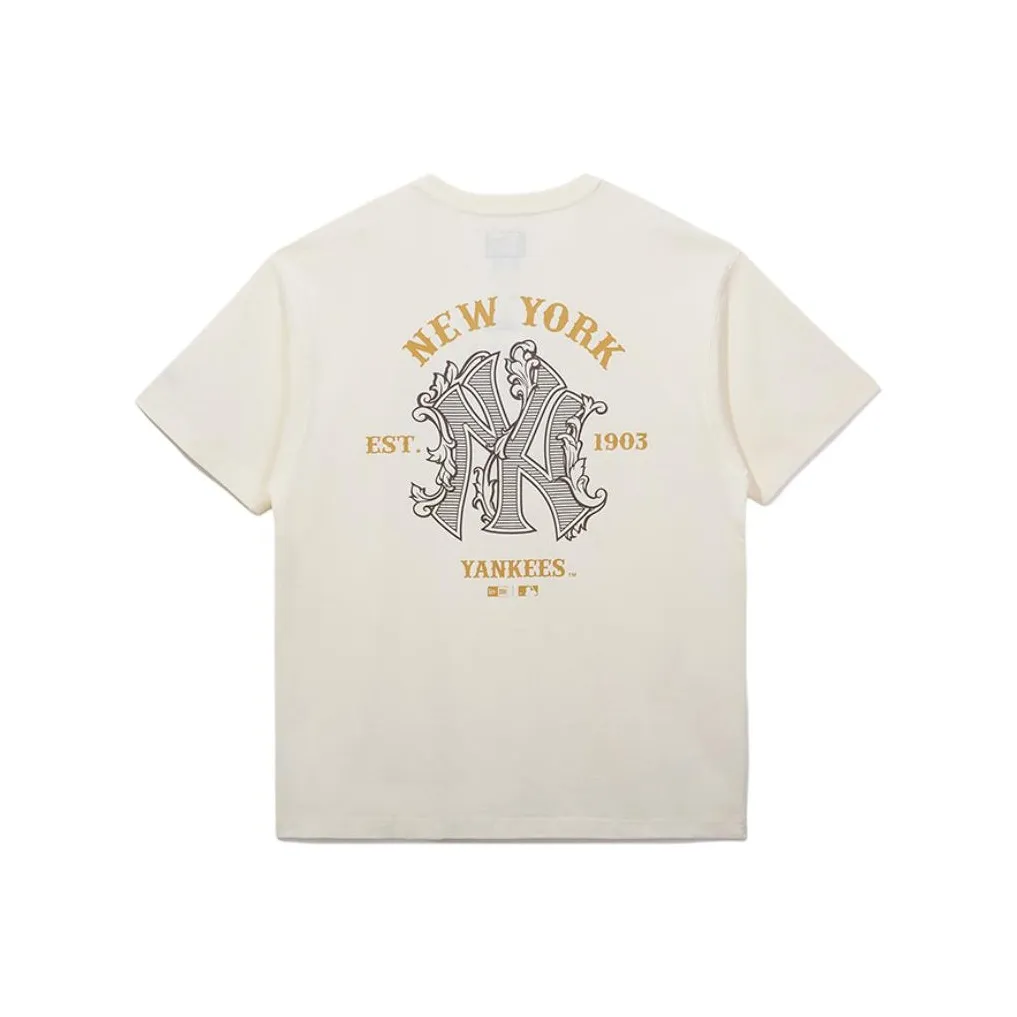 New Era T-Shirt Унисекс Айвори Белый