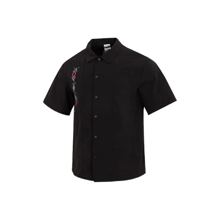 PUMA Prairie Resort Черные Мужские Рубашки