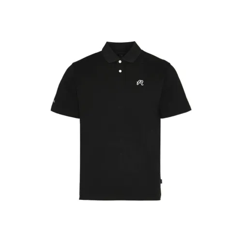 MALBON GOLF Черное Мужское Поло