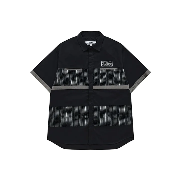 FILA FUSION X White Mountaineering Рубашка Мужская Темно-Черная