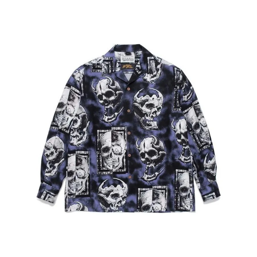 WACKO MARIA Shirts Men's Marine Blue