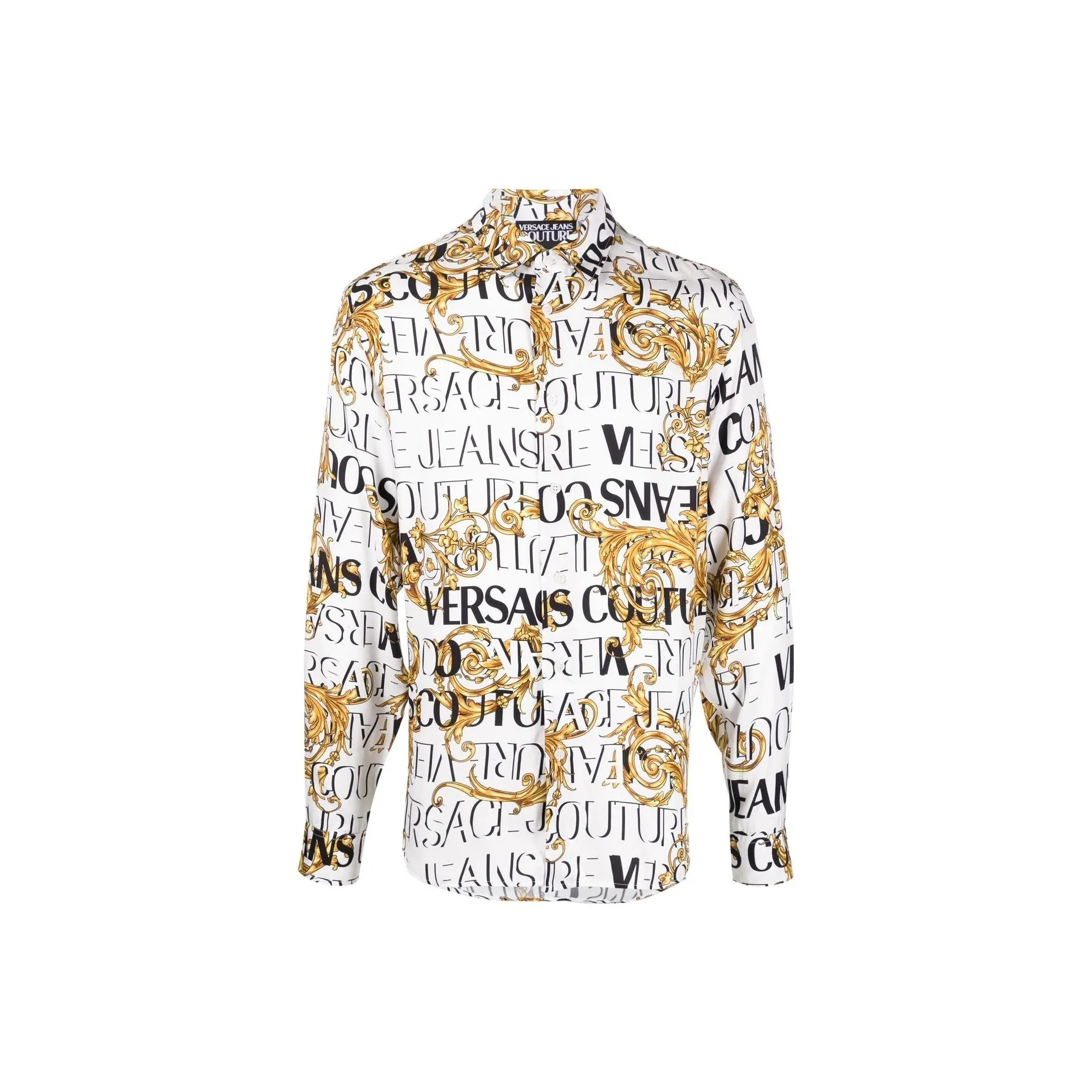 VERSACE JEANS COUTURE Baroque Printed Button Down Shirt