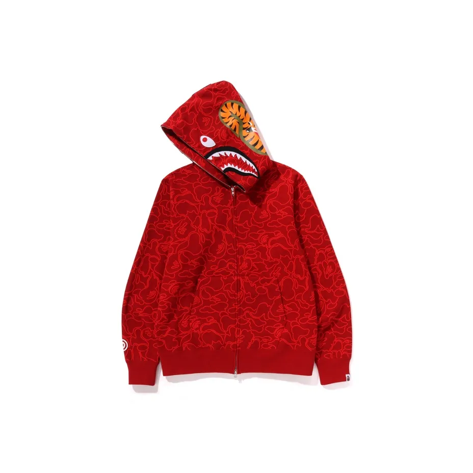 A BATHING APE Sweatshirts Men's Red RDX