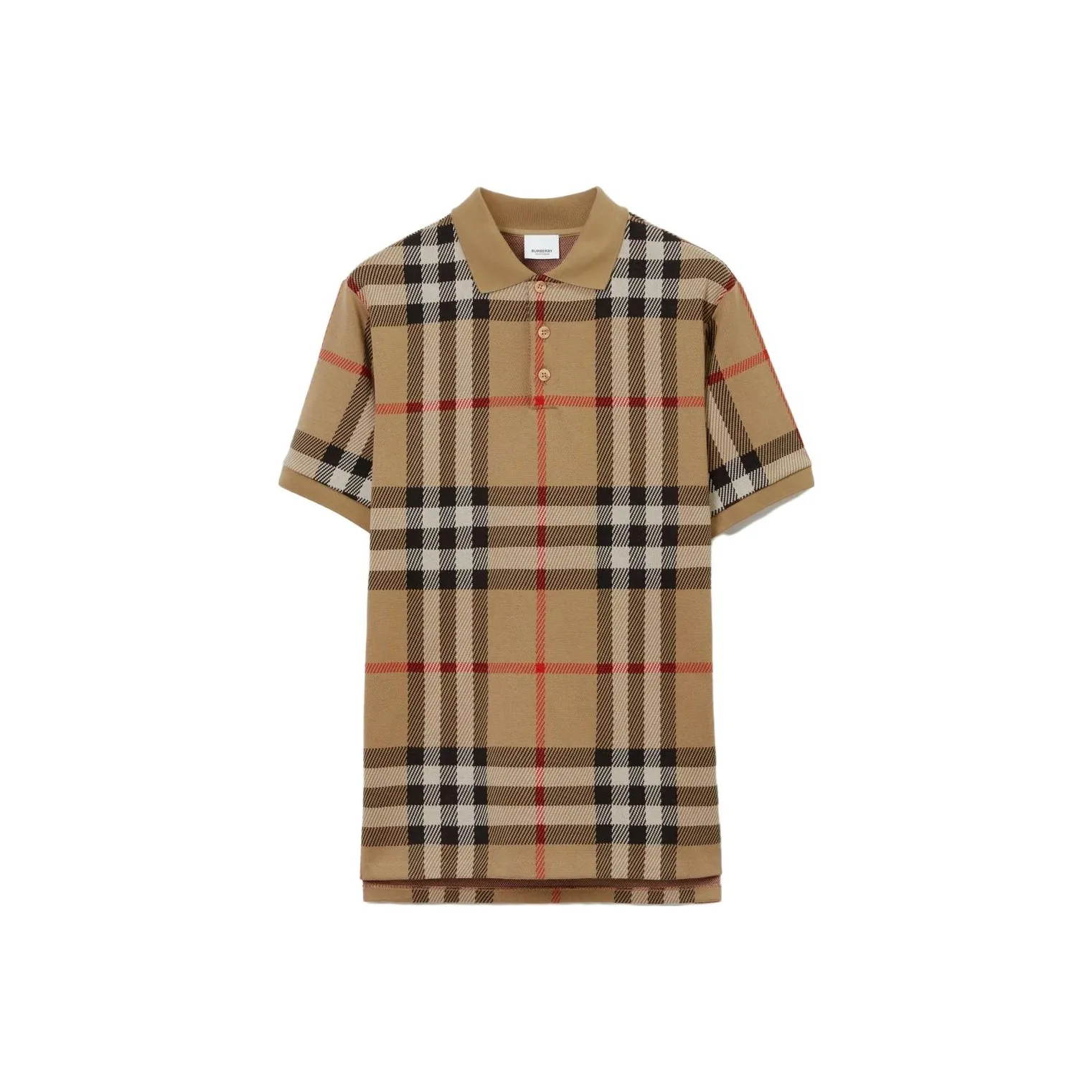 Burberry Check Cotton Jacquard Polo Shirt